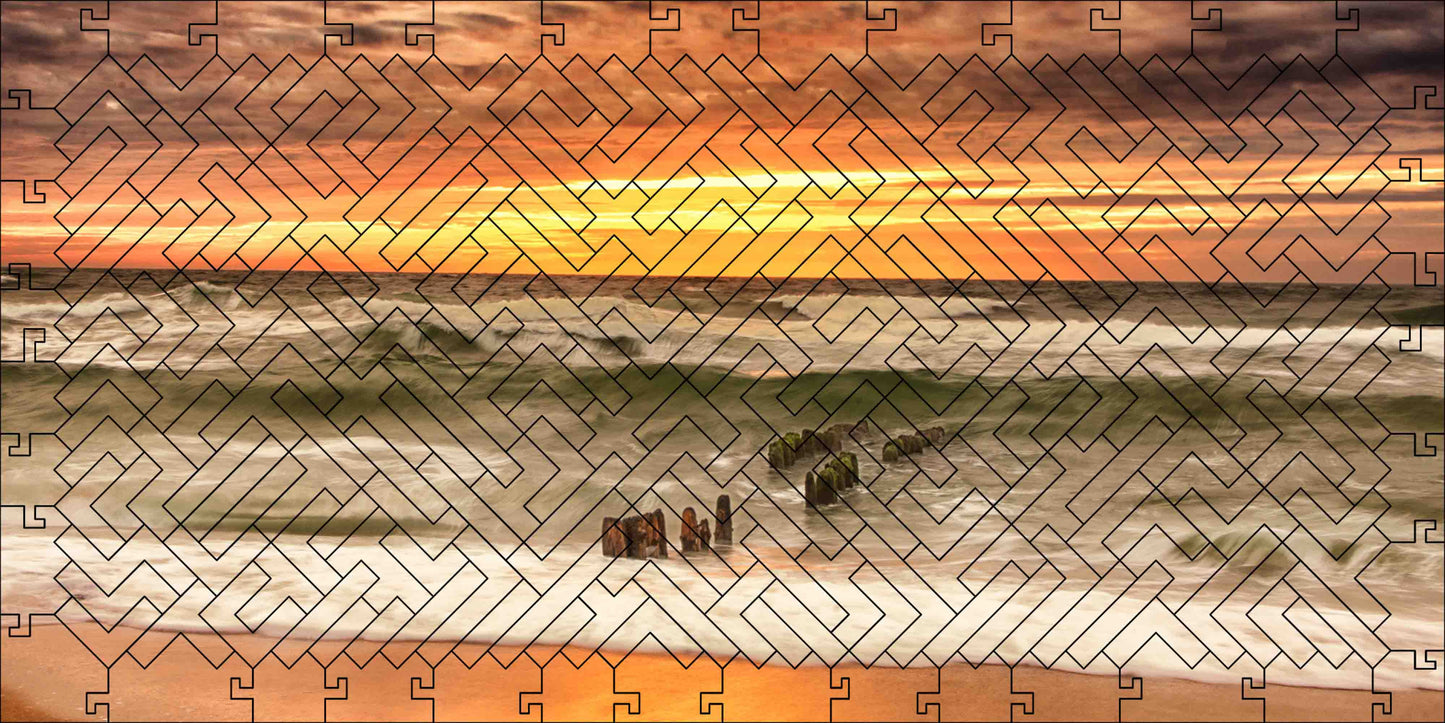 elbPUZZLE No. 53 - Stormy Sea - Fractal Edition