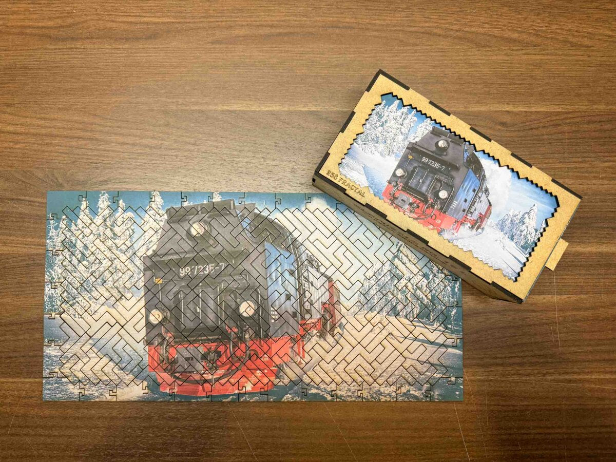elbPUZZLE No. 16 - Brockenbahn - Fractale Edition L (258 Teile)