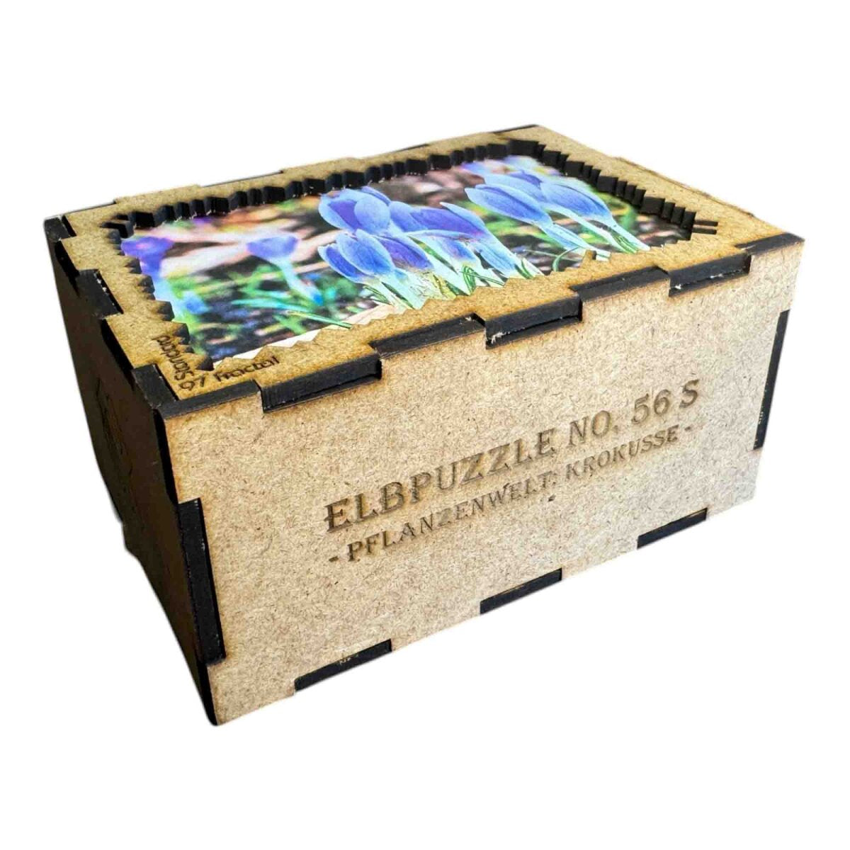 elbPUZZLE No. 56 - Pflanzenwelt: Krokusse - Fractale Edition Standard - 97 Teile