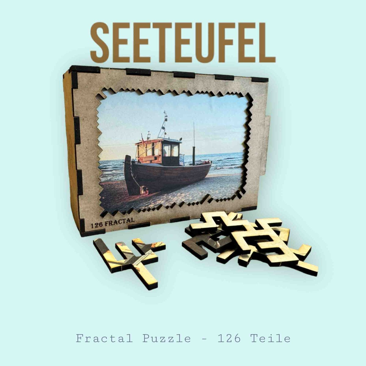 elbPUZZLE No. 27 - Seeteufel - Fractale Edition 183 Teile M
