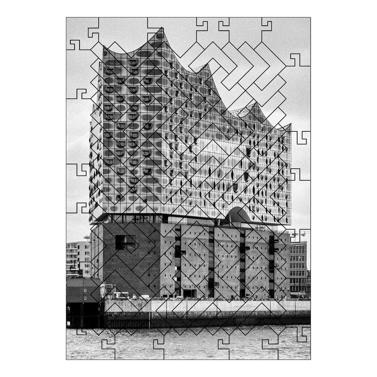 elbPUZZLE No. 31 - Hafensymphonie - Fractale Edition