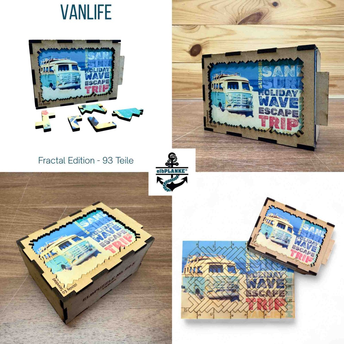 elbPUZZLE No. 69 - Vanlife - Fractal Edition M (180 Teile)