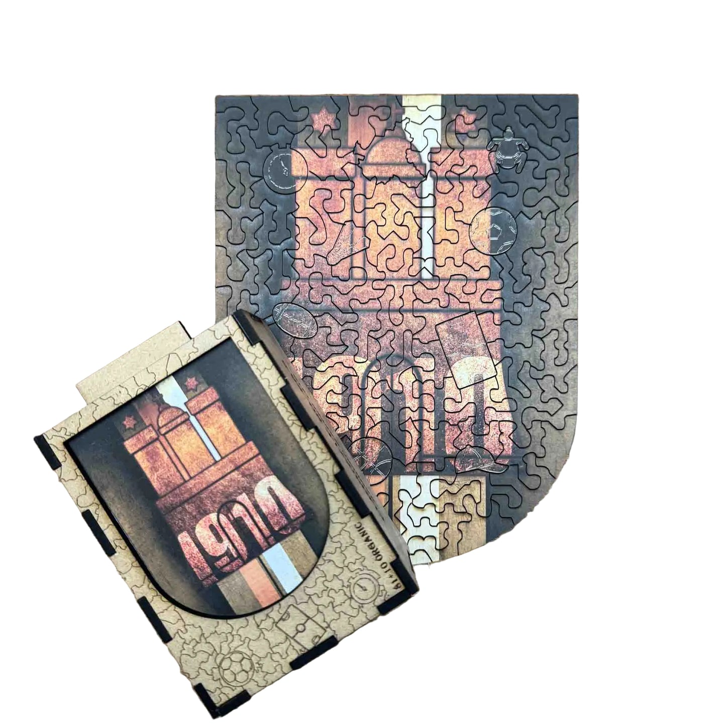 elbPUZZLE No. 28 - Hamburg Coat of Arms 1910 - Organic Edition