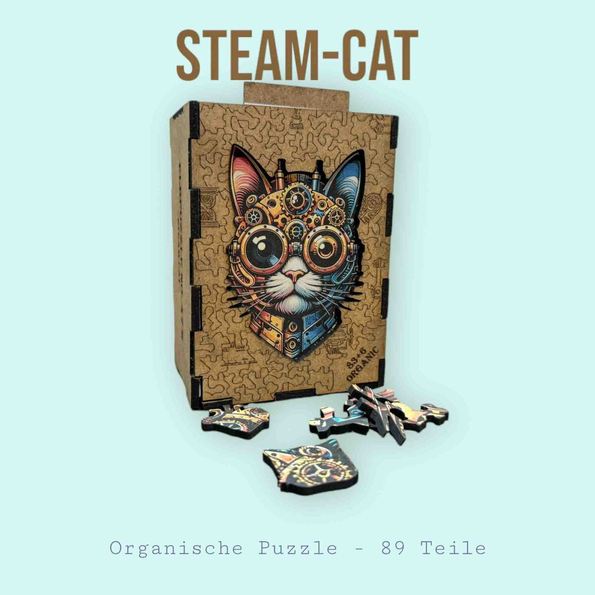 elbPUZZLE No. 47 - Cat-Steam - Organic Edition 89 Teile S