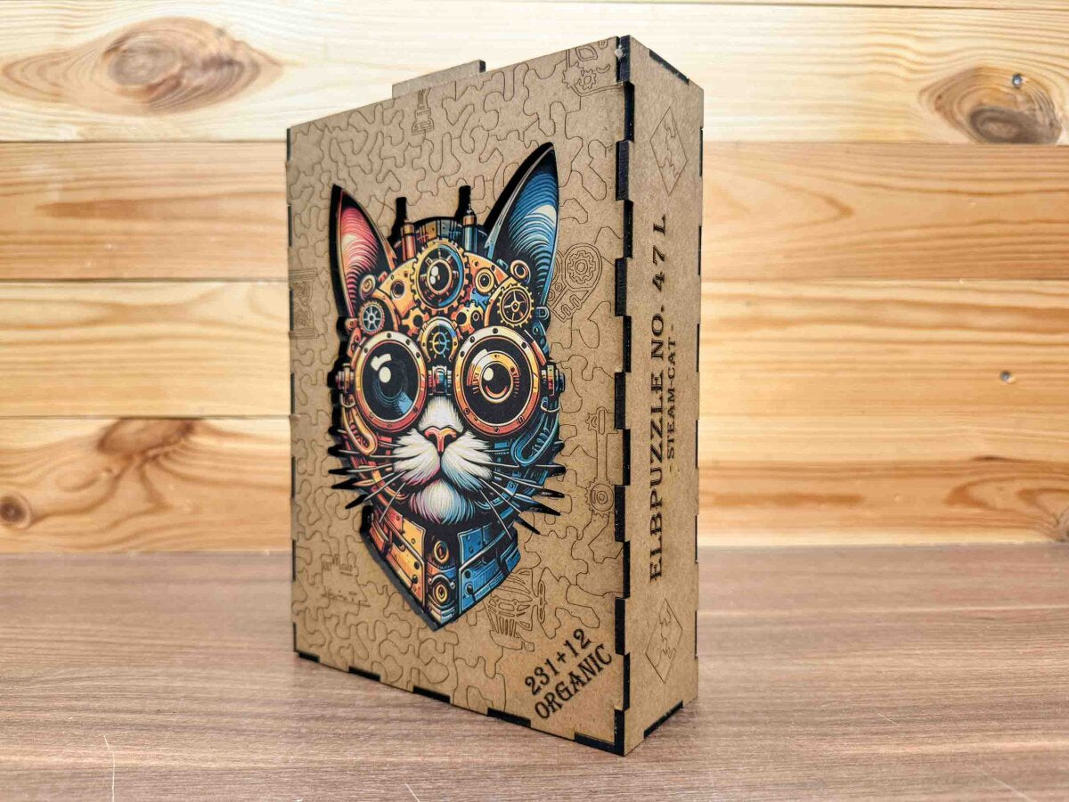 elbPUZZLE No. 47 - Cat-Steam - Organic Edition 243 Teile L