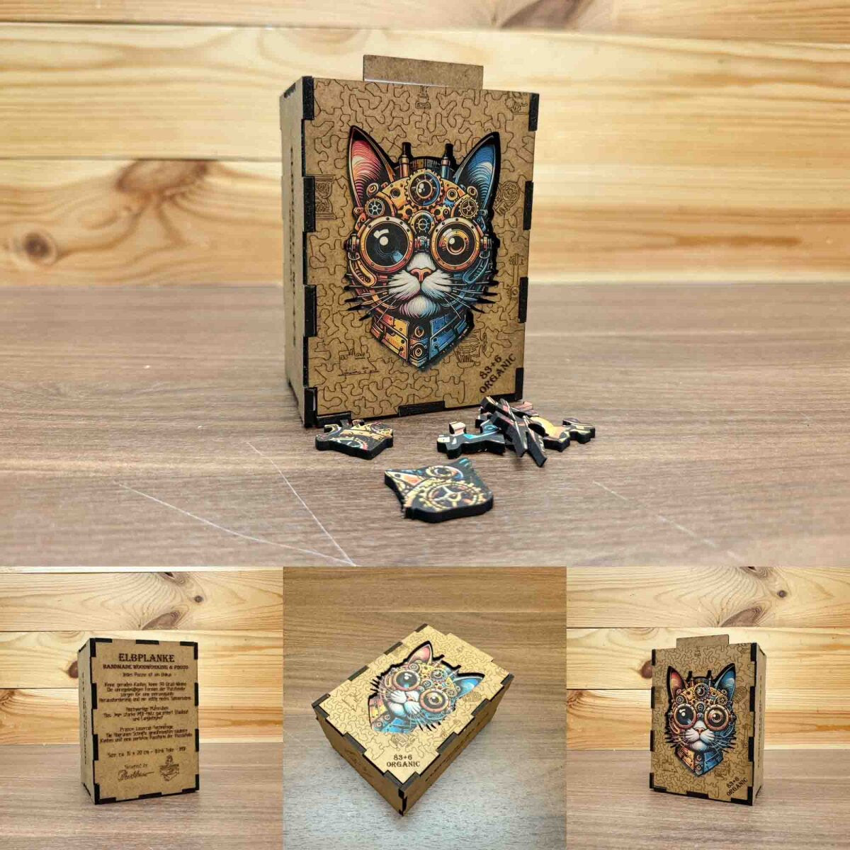 elbPUZZLE No. 47 - Cat-Steam - Organic Edition 89 Teile S