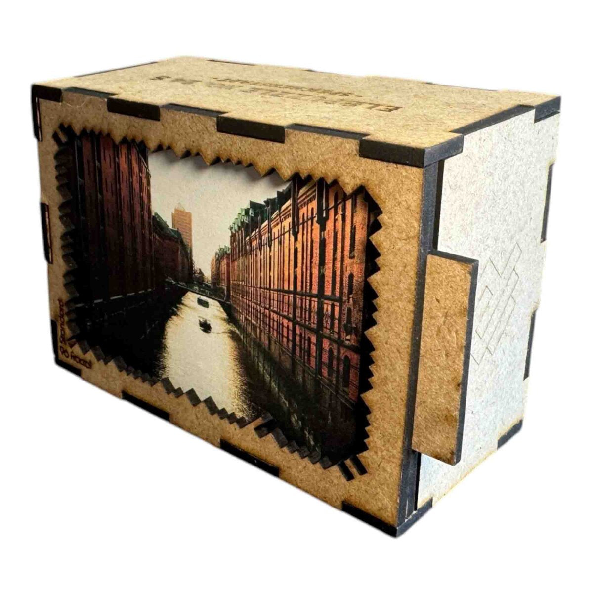 elbPUZZLE No. 24 - Speicherstadt - Fractale Edition Standard - 96 Teile