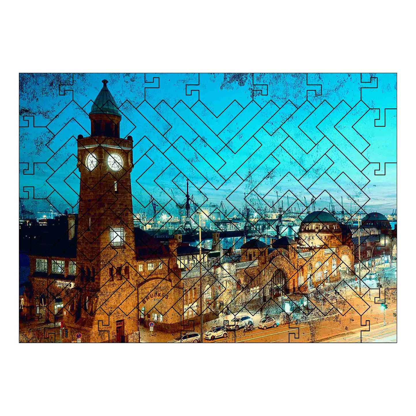ElbPUZZLE No. 01 - St. Pauli Piers - Fractal Edition