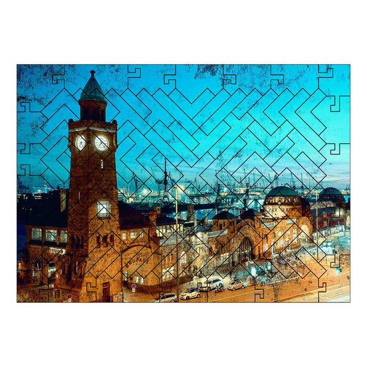 elbPUZZLE No. 01 - St.Pauli Landungsbrücken - Fractale Edition