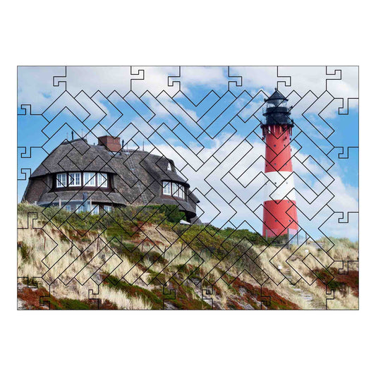 elbPUZZLE No. 02 - Leuchtturm Hörnum - Fractale Edition