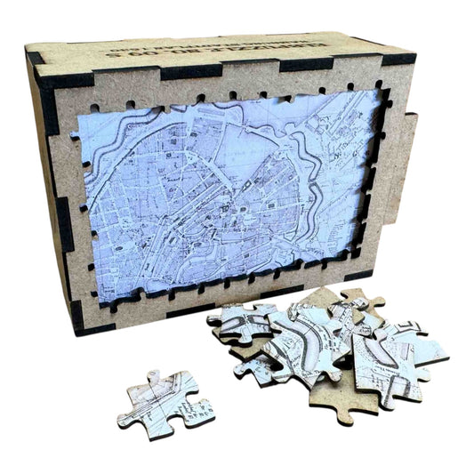 elbPUZZLE No. 09 - Hamburg City Map 1830