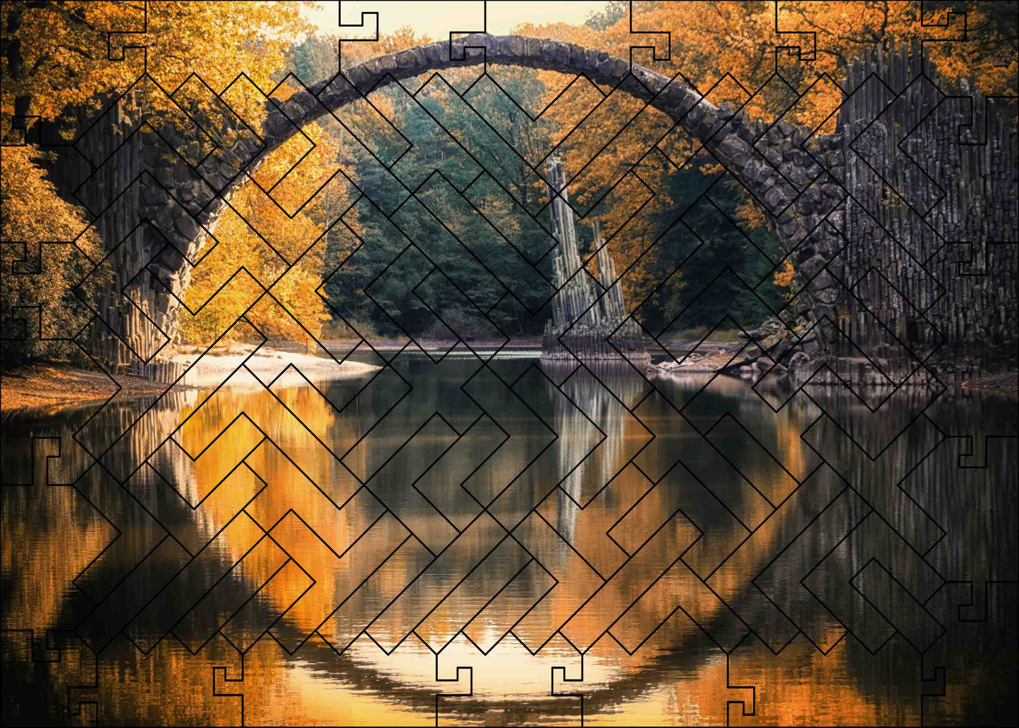 ElbPUZZLE No. 32 - Rakotz Bridge