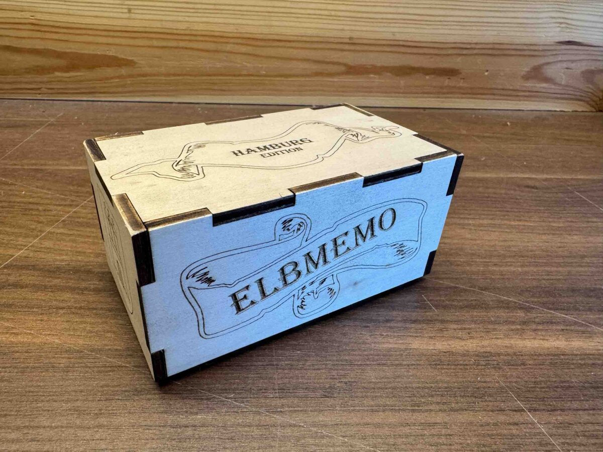 ELBMEMO – Hamburg Edition | Memo-Spiel mit 24 Plättchen in Holzbox