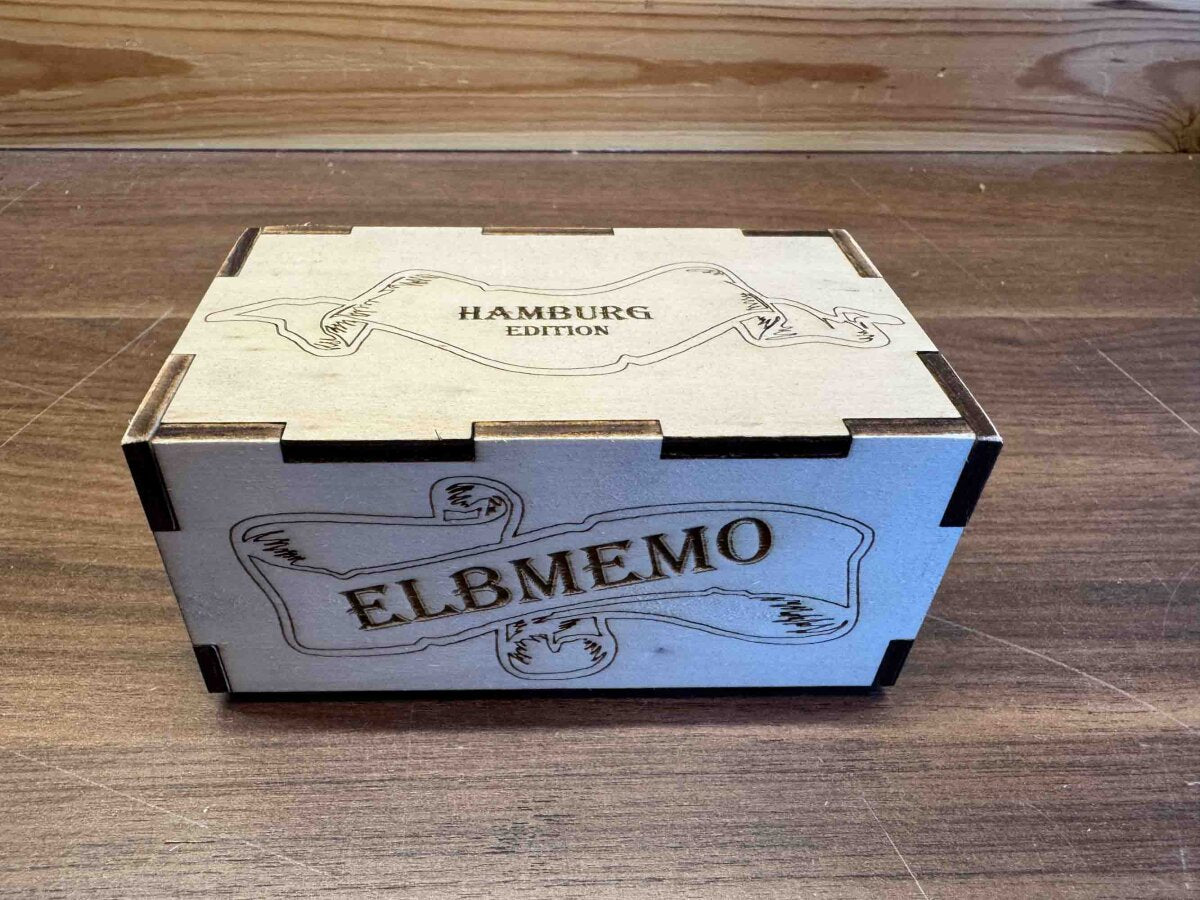 ELBMEMO – Hamburg Edition | Memo-Spiel mit 24 Plättchen in Holzbox