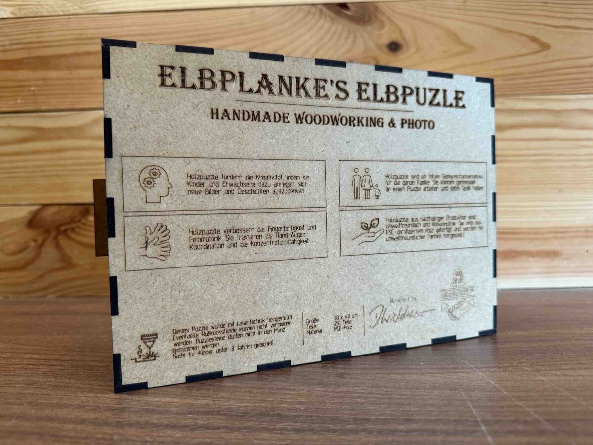 elbPUZZLE No. 24 - Speicherstadt - Fractale Edition 289 Teile L