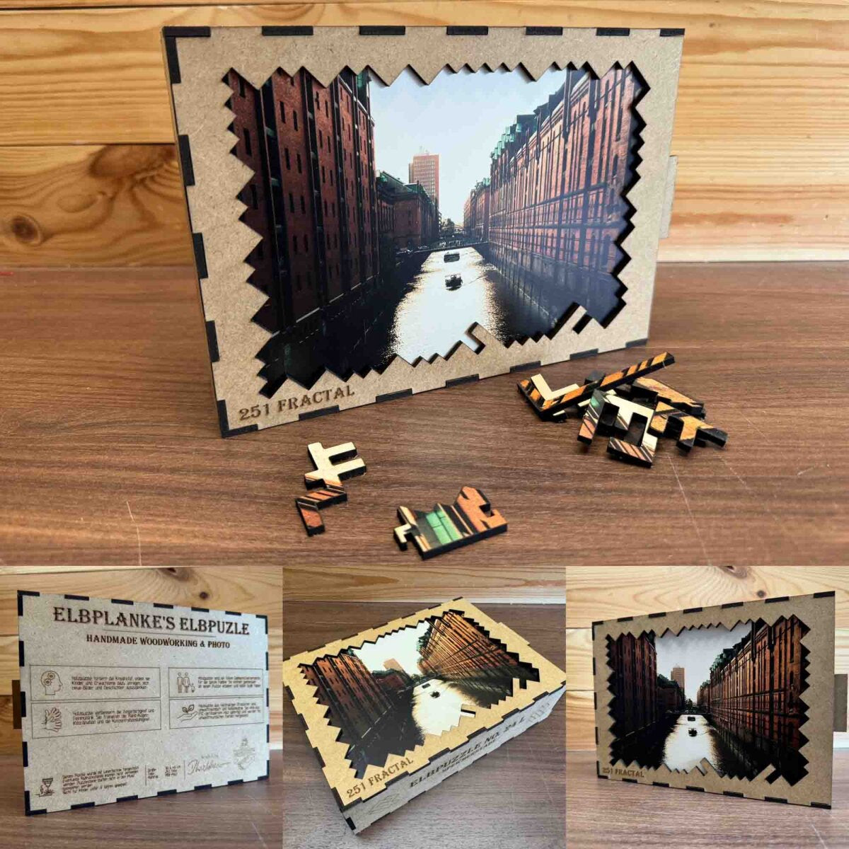 elbPUZZLE No. 24 - Speicherstadt - Fractale Edition 289 Teile L
