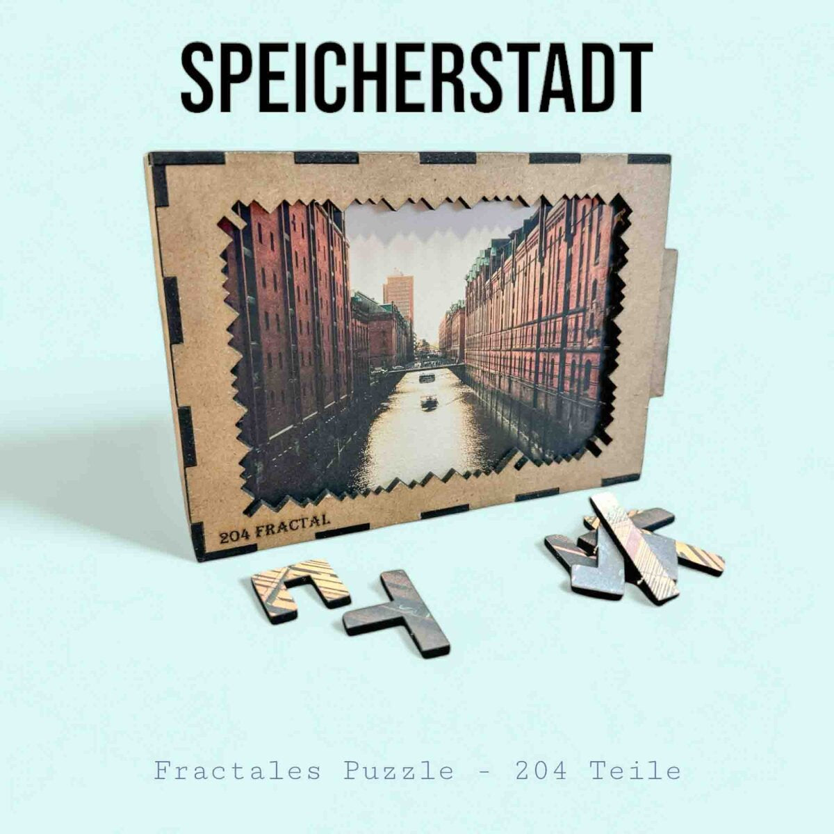 elbPUZZLE No. 24 - Speicherstadt - Fractale Edition 174 Teile M
