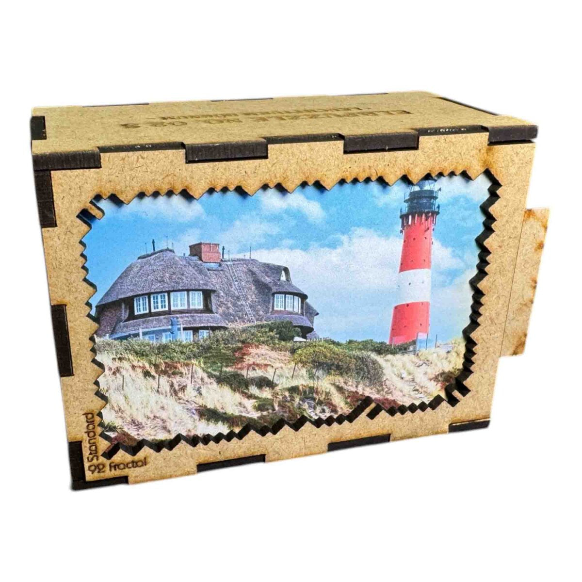 elbPUZZLE No. 02 - Leuchtturm Hörnum - Fractale Edition Standard - 92 Teile