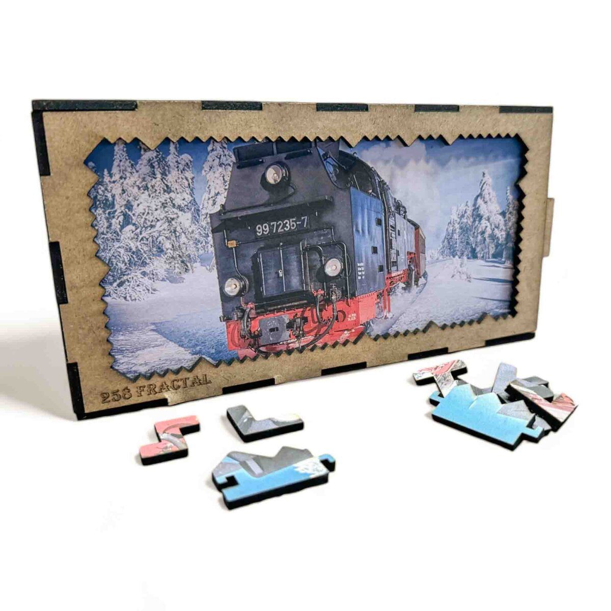 elbPUZZLE No. 16 - Brockenbahn - Fractale Edition L (258 Teile)