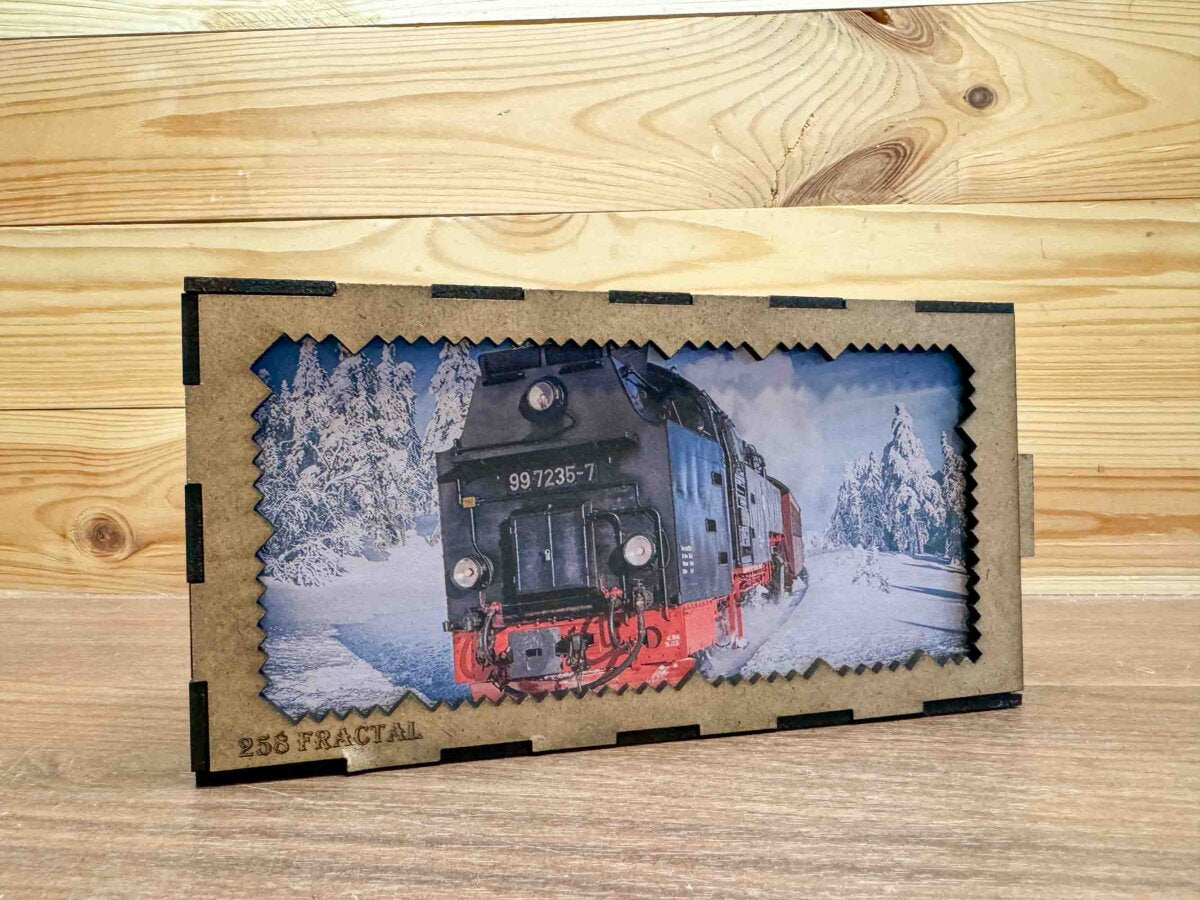 elbPUZZLE No. 16 - Brockenbahn - Fractale Edition L (258 Teile)