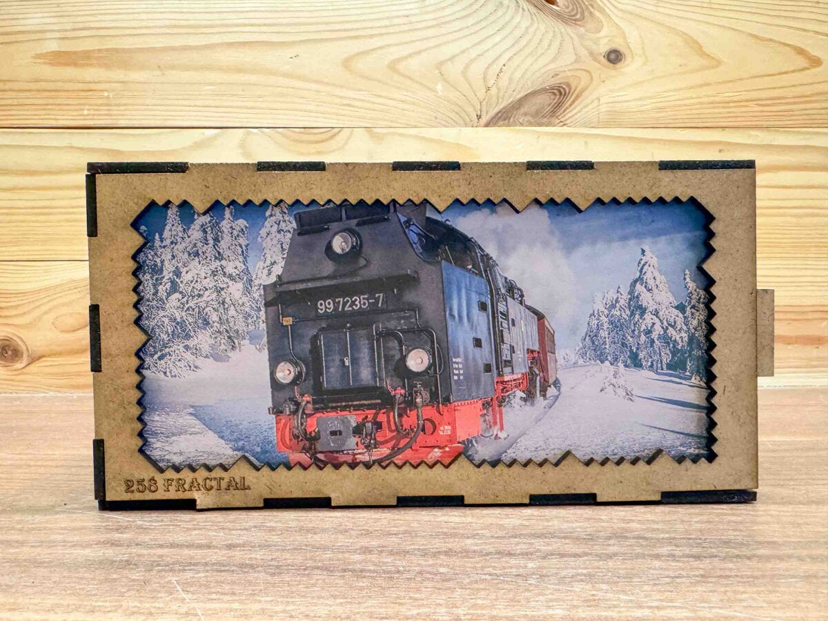 elbPUZZLE No. 16 - Brockenbahn - Fractale Edition L (258 Teile)