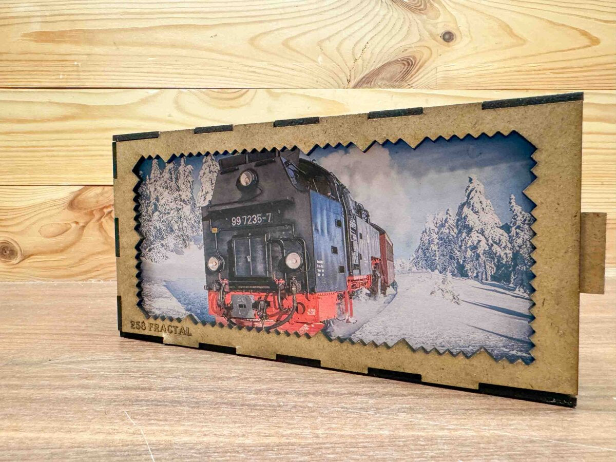 elbPUZZLE No. 16 - Brockenbahn - Fractale Edition L (258 Teile)