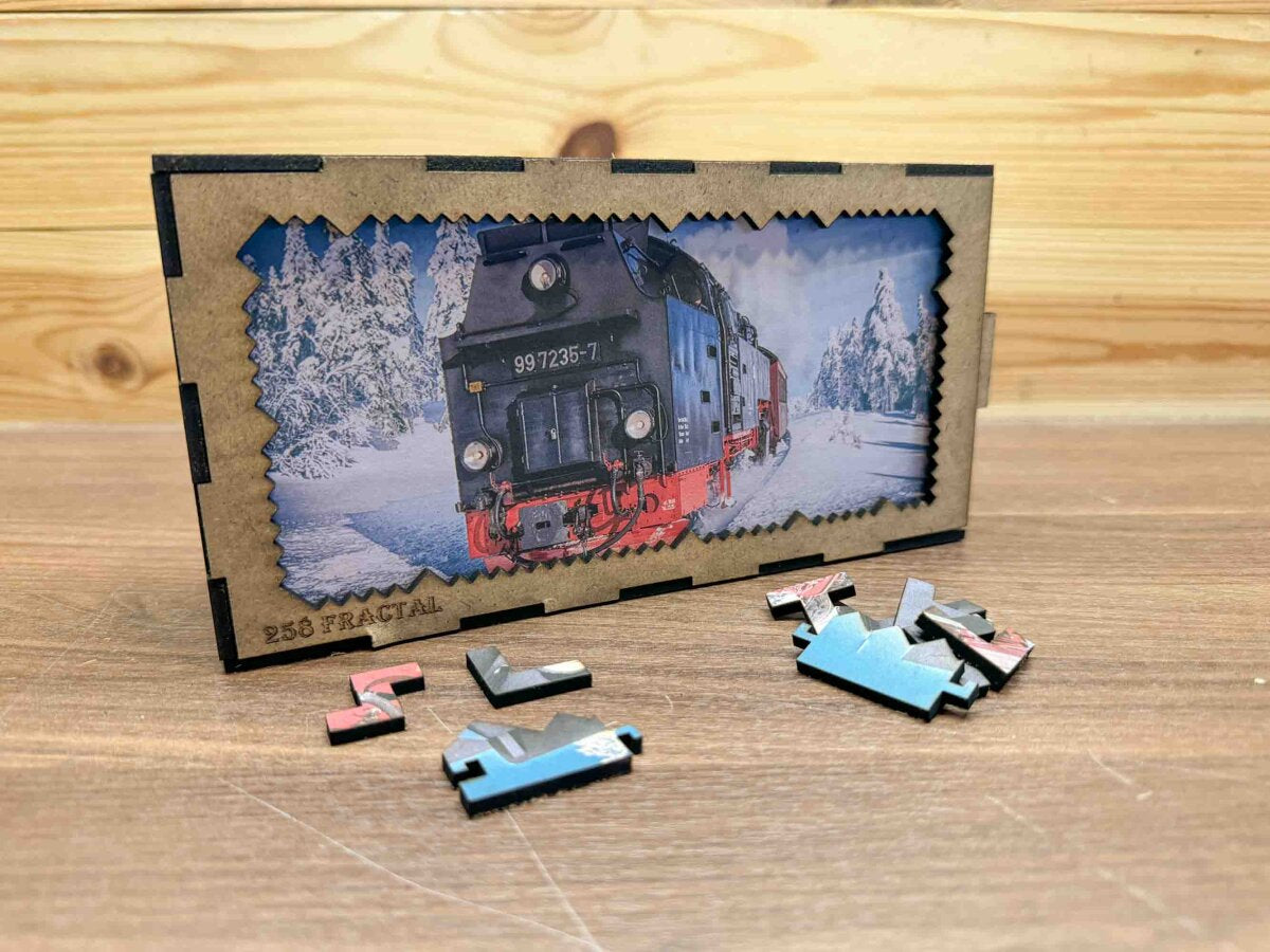 elbPUZZLE No. 16 - Brockenbahn - Fractale Edition L (258 Teile)