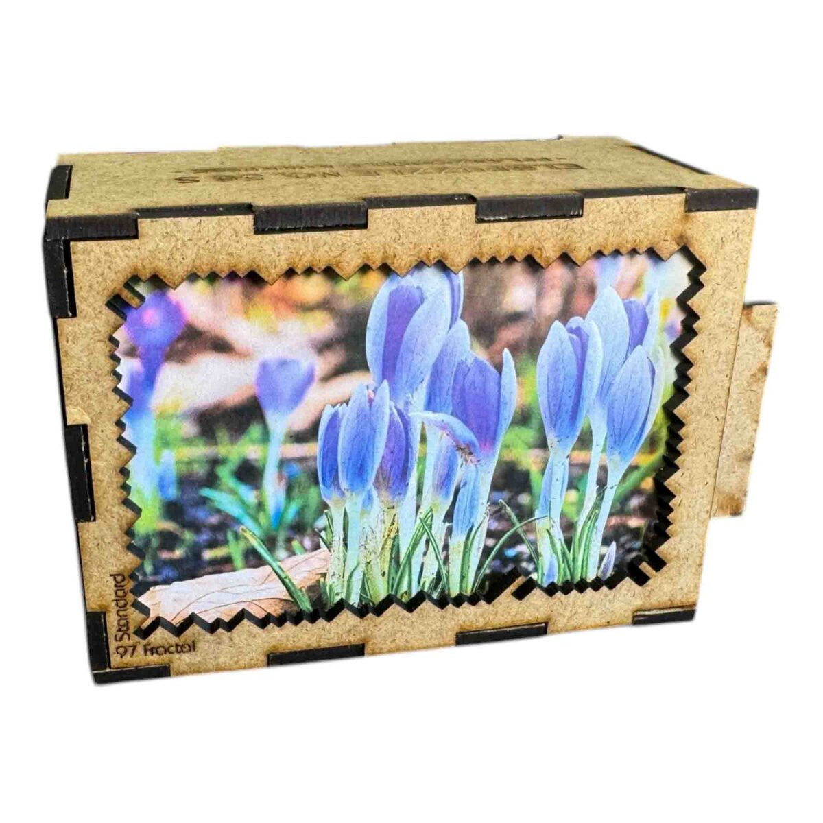 elbPUZZLE No. 56 - Pflanzenwelt: Krokusse - Fractale Edition Standard - 97 Teile