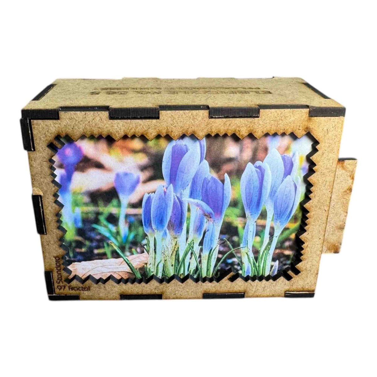 elbPUZZLE No. 56 - Pflanzenwelt: Krokusse - Fractale Edition Standard - 97 Teile