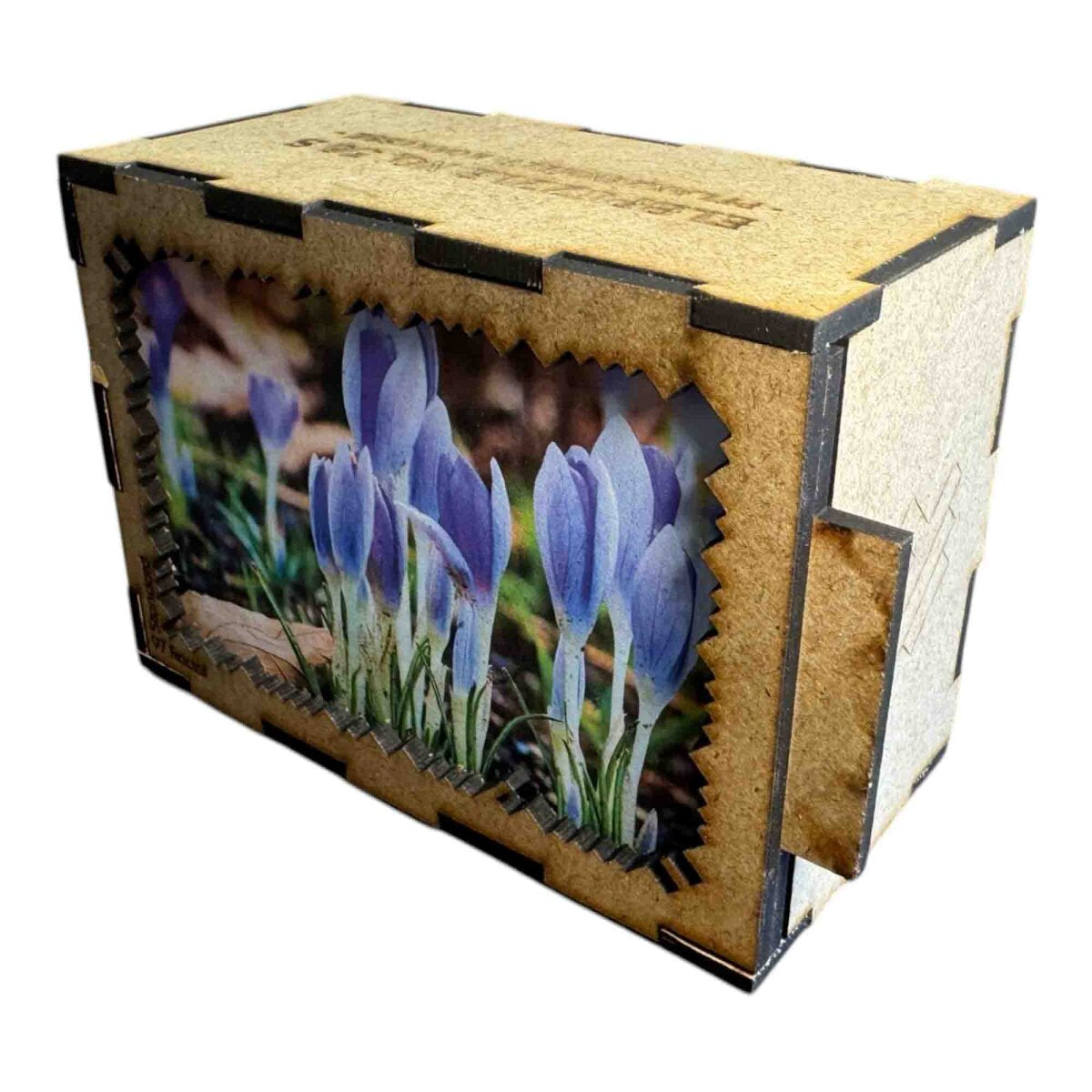 elbPUZZLE No. 56 - Pflanzenwelt: Krokusse - Fractale Edition Standard - 97 Teile