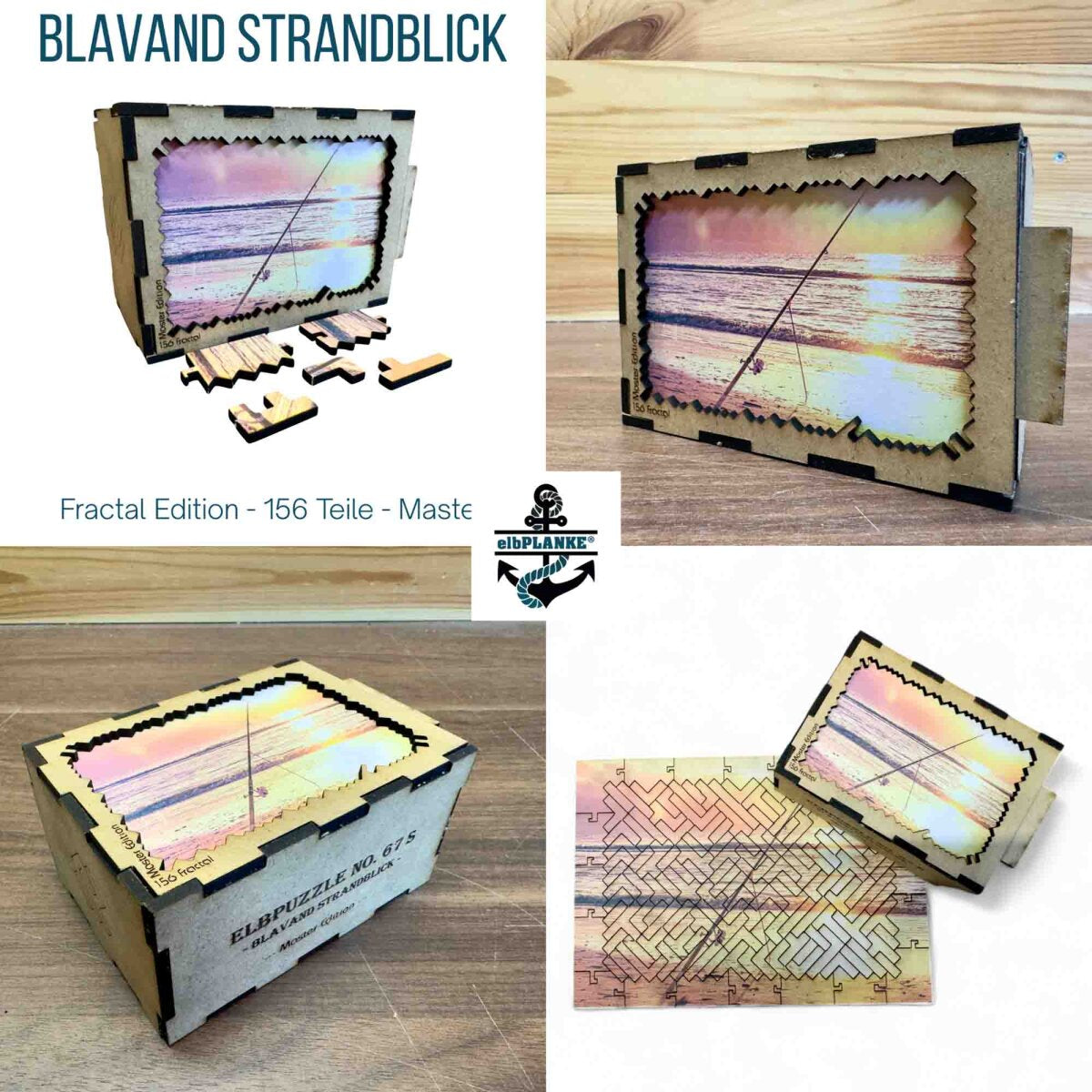 elbPUZZLE No. 67 - Blavand Standblick - Fractale Edition S Master (156 Teile)