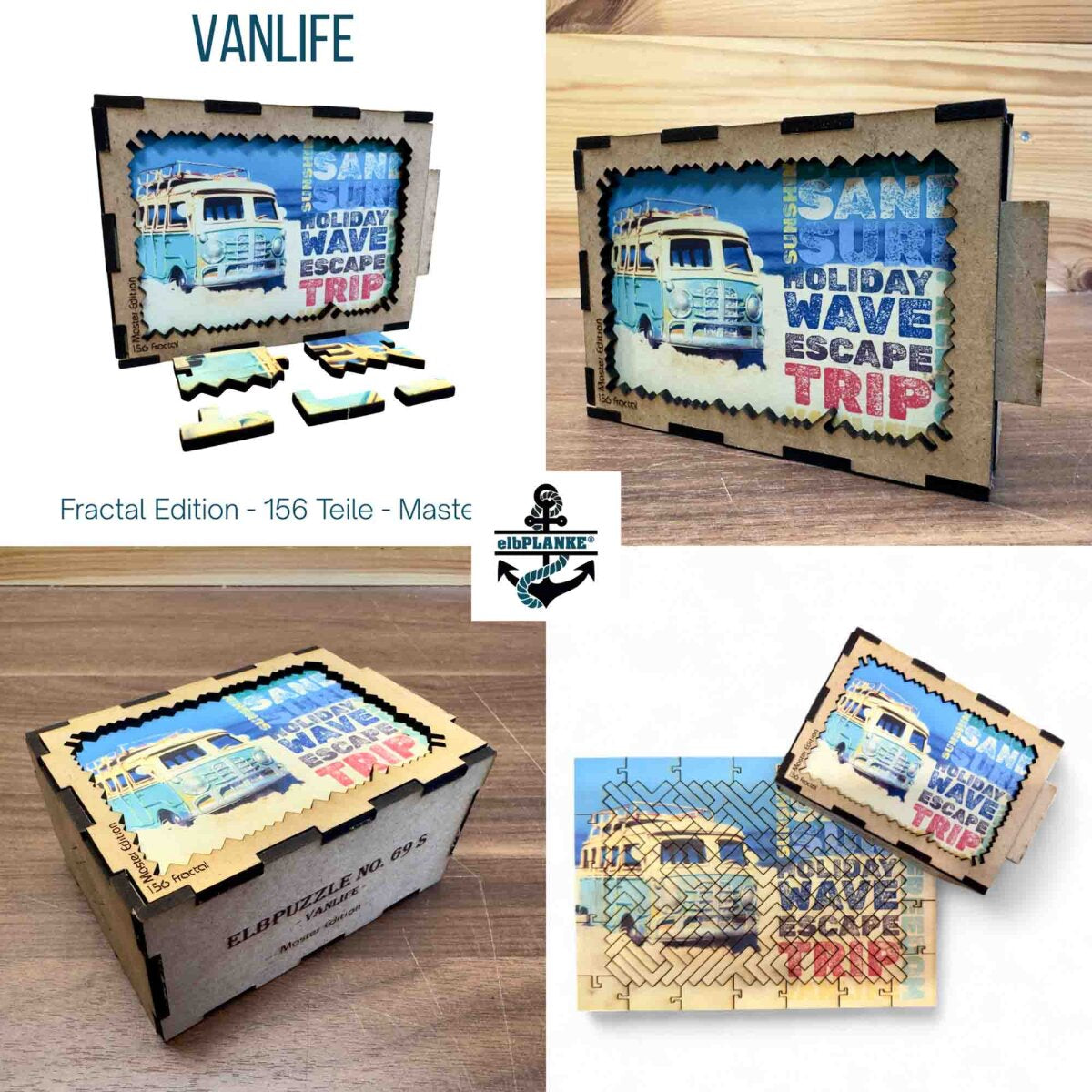elbPUZZLE No. 69 - Vanlife - Fractale Edition S Master (156 Teile)