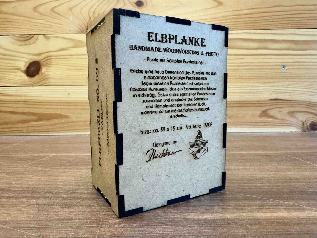 elbPUZZLE No. 69 - Vanlife - Fractale Edition S Master (156 Teile)