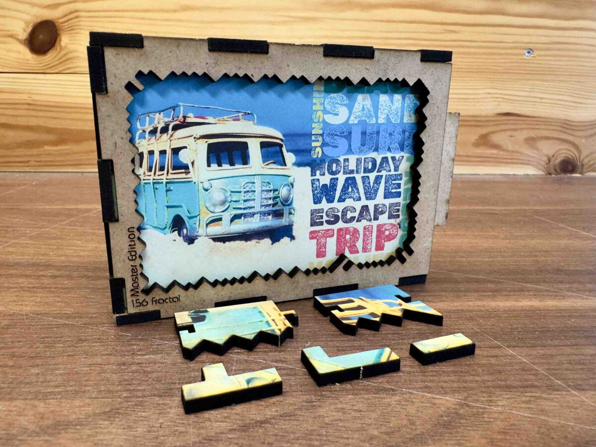 elbPUZZLE No. 69 - Vanlife - Fractale Edition S Master (156 Teile)