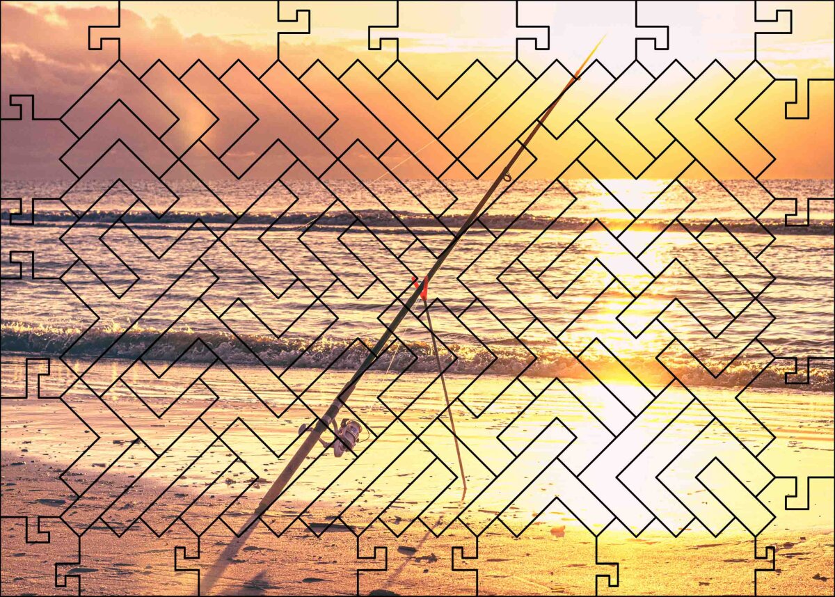 elbPUZZLE No. 67 - Blavand Standblick - Fractal Edition