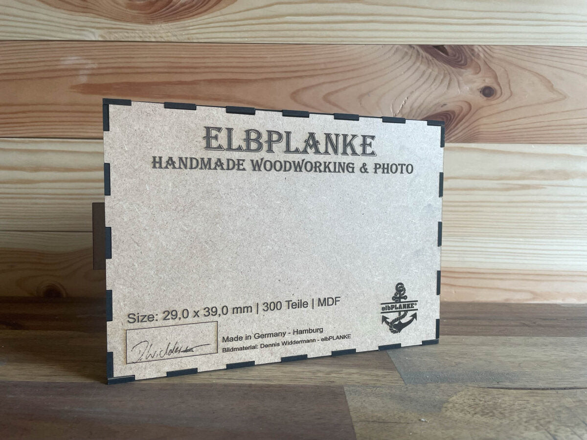 elbPUZZLE No. 01 - St.Pauli Landungsbrücken - Fractale Edition M / Standard / 21x30 cm / 183 Teile