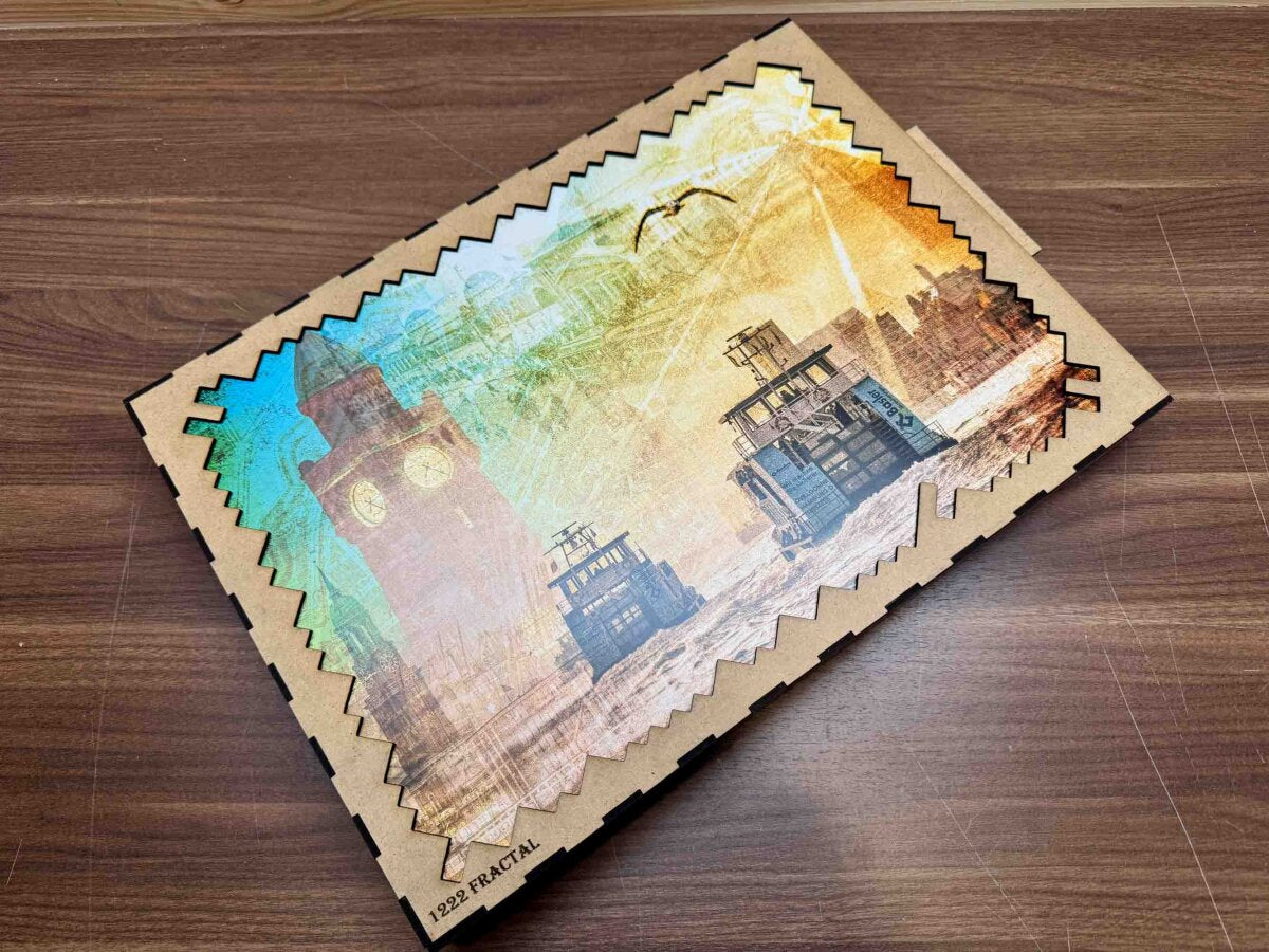 elbPUZZLE No. 49 - Hamburgs Zeitreise - Fractale Edition 1222 Teile XXL
