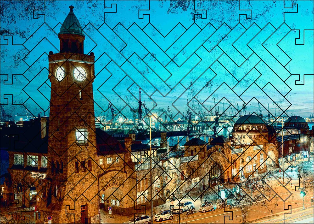 elbPUZZLE No. 01 - St.Pauli Landungsbrücken - Fractale Edition