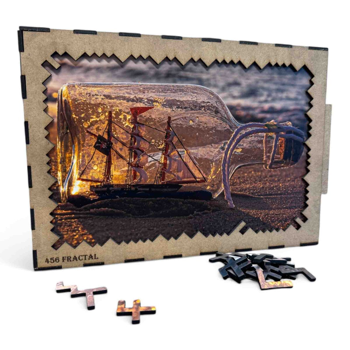 elbPUZZLE No. 03 - Buddelschiff - Fractale Edition 595 Teile XL