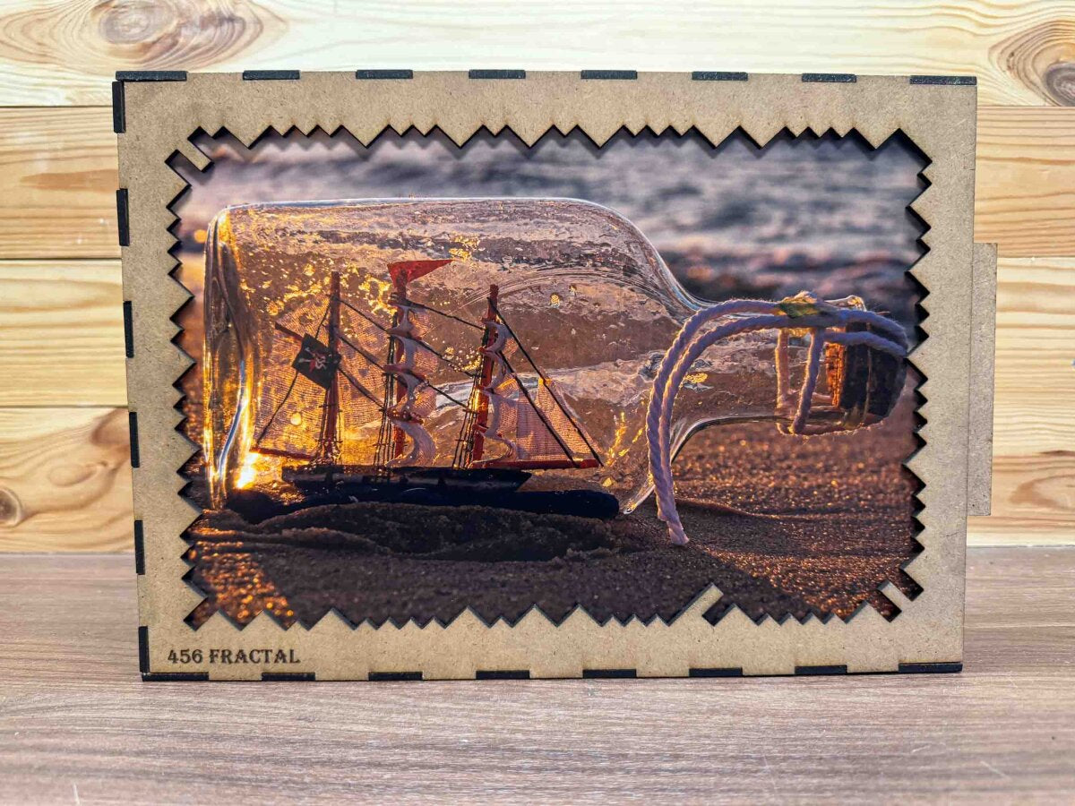 elbPUZZLE No. 03 - Buddelschiff - Fractale Edition 595 Teile XL