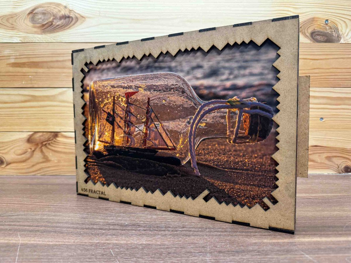 elbPUZZLE No. 03 - Buddelschiff - Fractale Edition 595 Teile XL