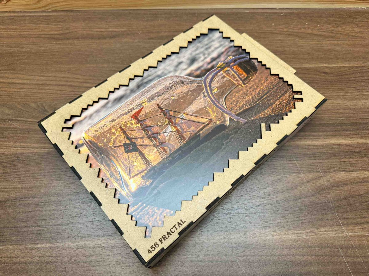 elbPUZZLE No. 03 - Buddelschiff - Fractale Edition 595 Teile XL