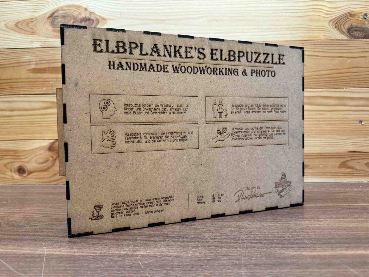 elbPUZZLE No. 03 - Buddelschiff - Fractale Edition 595 Teile XL