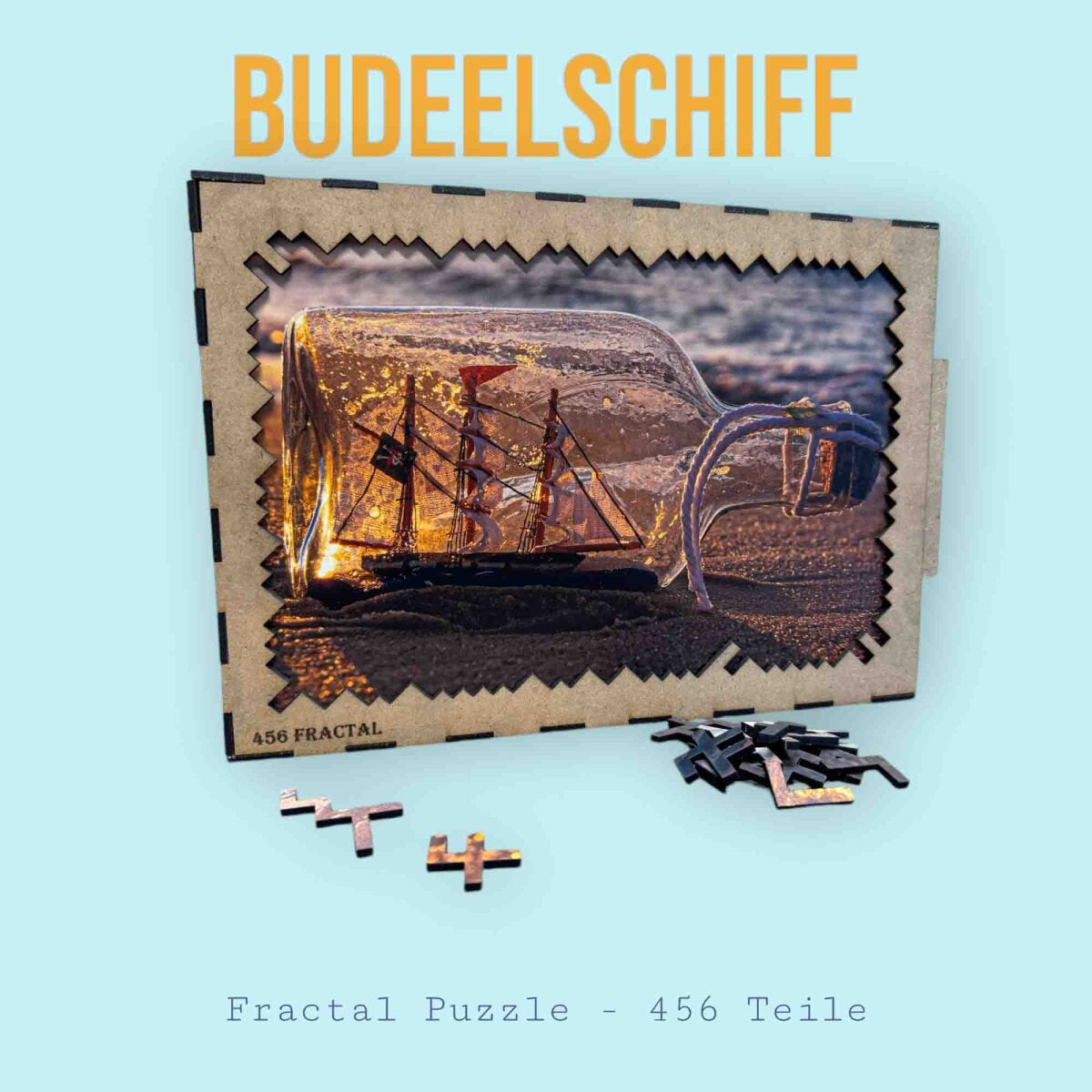 elbPUZZLE No. 03 - Buddelschiff - Fractale Edition 595 Teile XL