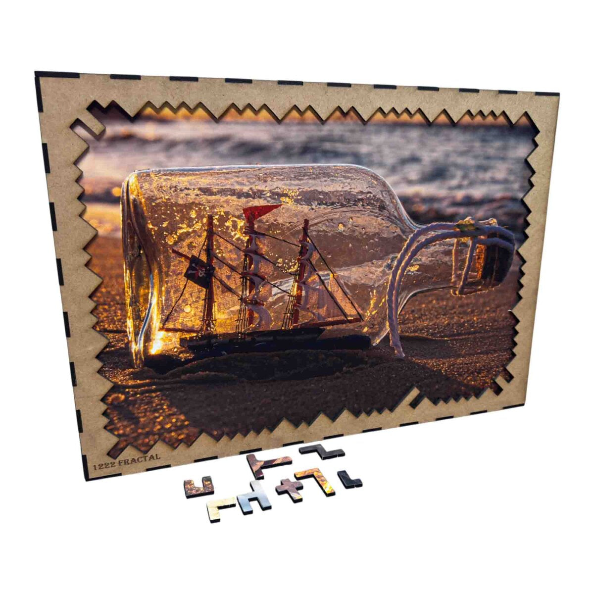 elbPUZZLE No. 03 - Buddelschiff - Fractale Edition 1222 Teile XXL