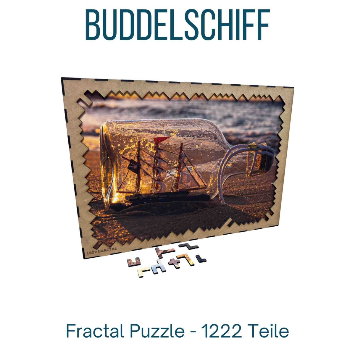elbPUZZLE No. 03 - Buddelschiff - Fractale Edition 1222 Teile XXL