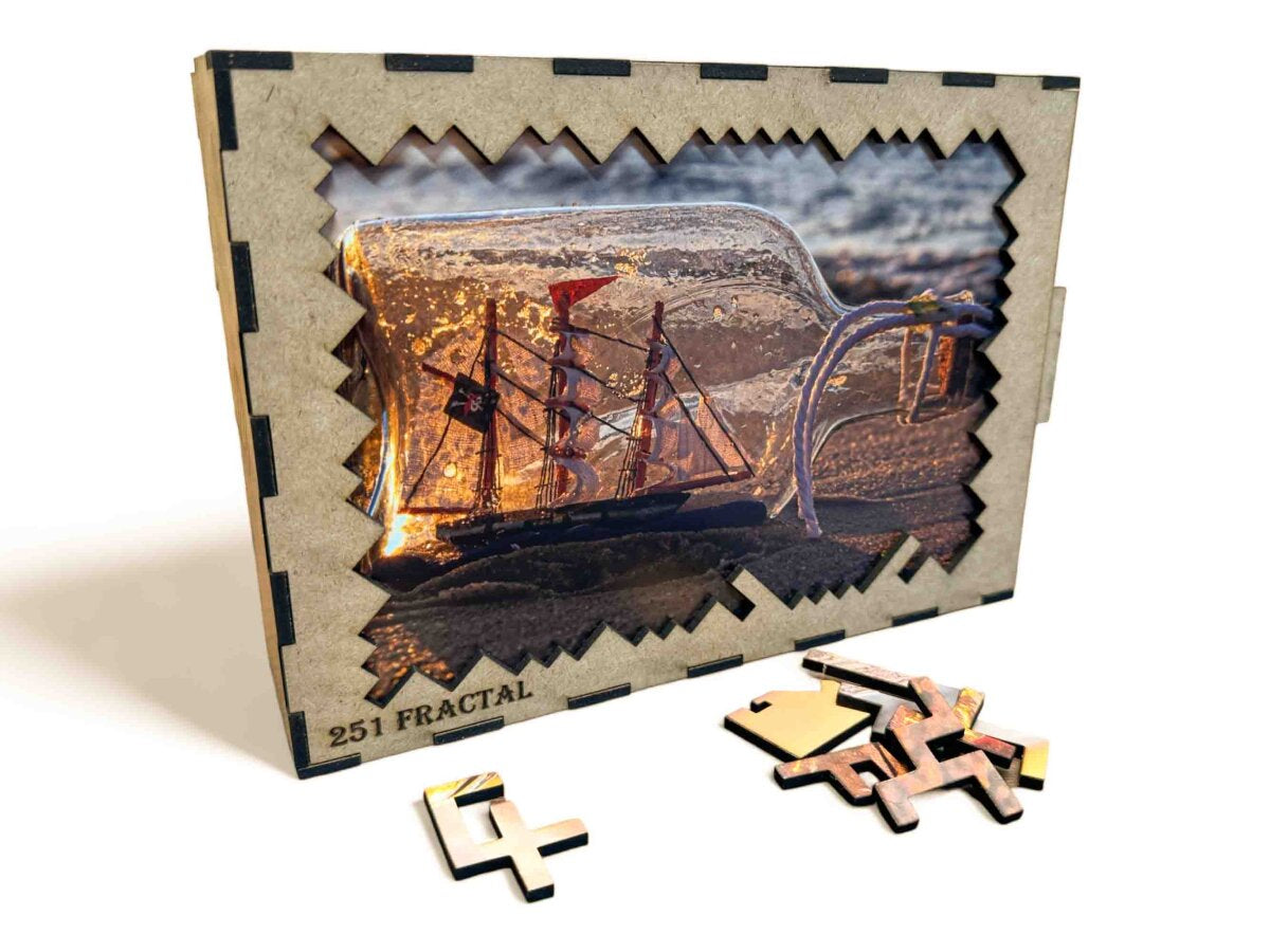 elbPUZZLE No. 03 - Buddelschiff - Fractale Edition 289 Teile L