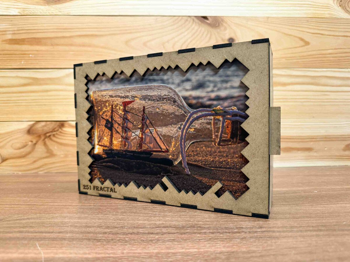 elbPUZZLE No. 03 - Buddelschiff - Fractale Edition 289 Teile L