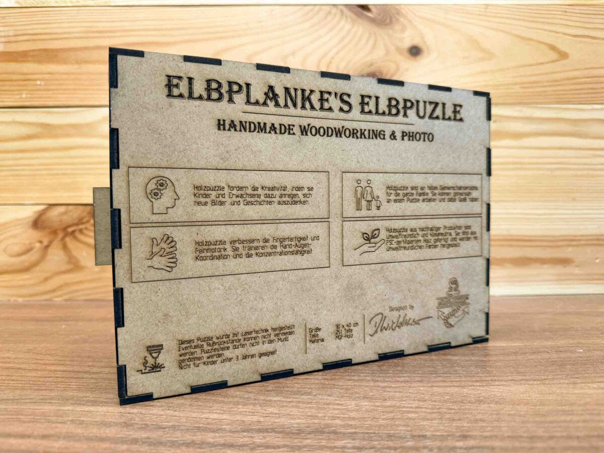 elbPUZZLE No. 03 - Buddelschiff - Fractale Edition 289 Teile L