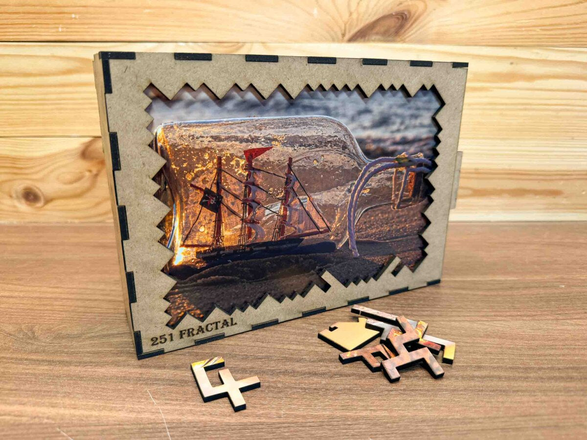 elbPUZZLE No. 03 - Buddelschiff - Fractale Edition 289 Teile L